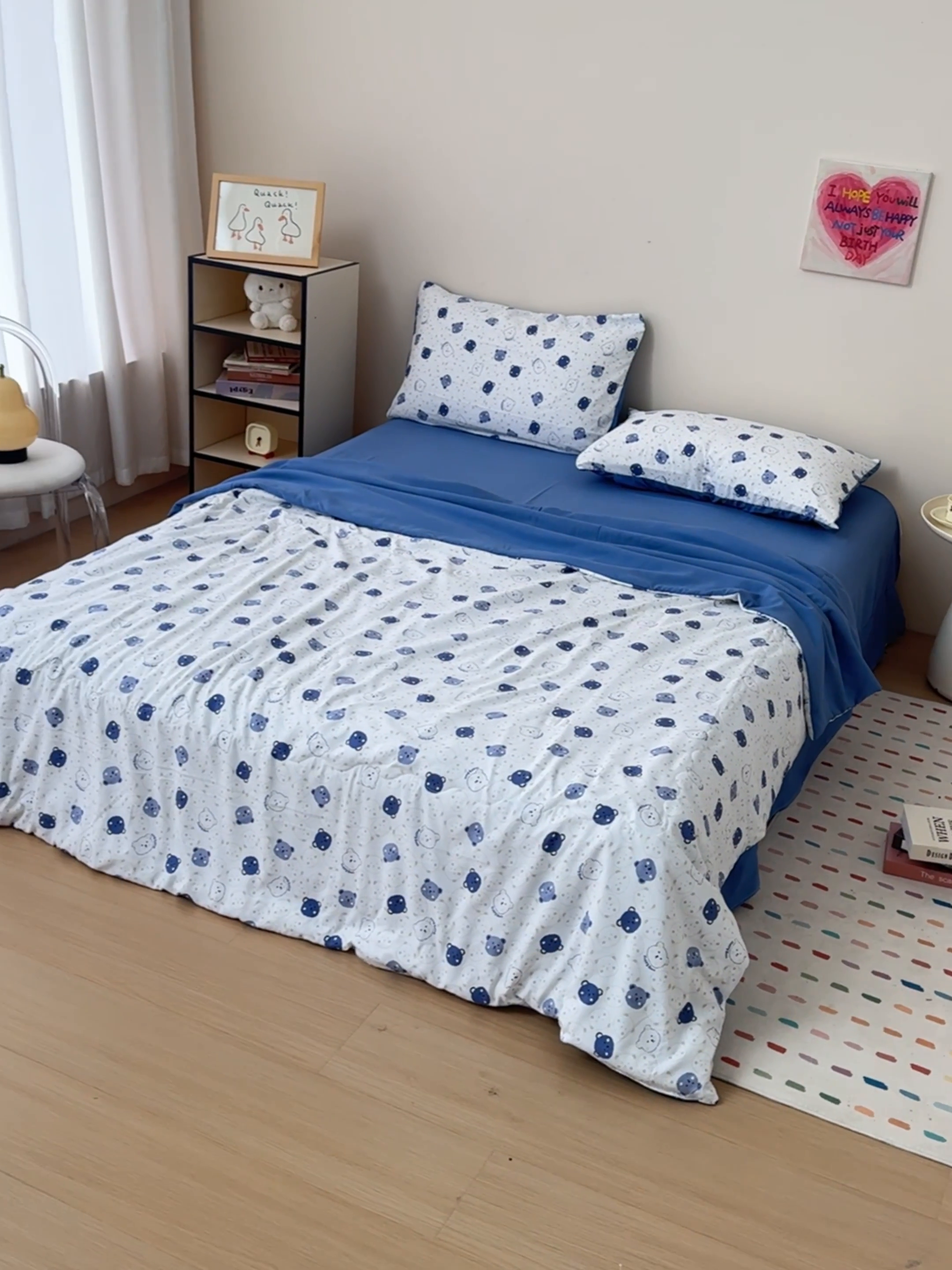 91家纺网 家纺一手货源 找家纺 （总）南北家居 2025新款针织棉双层纱夏被四件套