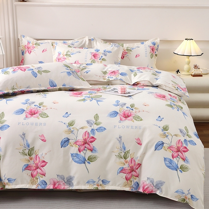 91家纺网 家纺一手货源 找家纺 北部居 2025新款加厚化纤四件套