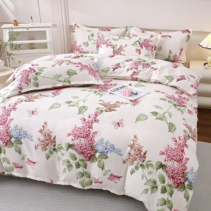 91家纺网 家纺一手货源 找家纺 北部居 2025新款加厚化纤四件套