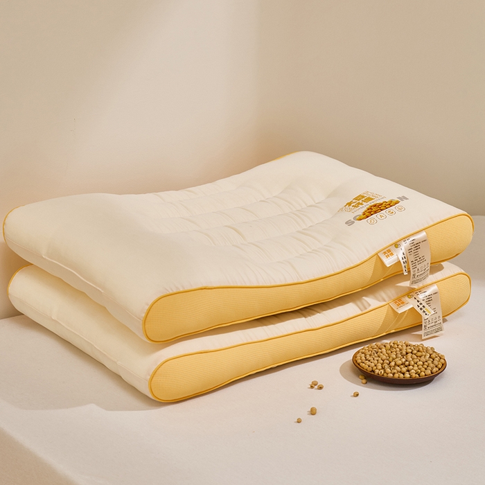 91家纺网 家纺一手货源 找家纺 （总）昕科 2025新款A类大豆纤维双拼亲子枕-大豆纤维儿童枕头宿舍学生枕芯立体大豆儿童枕