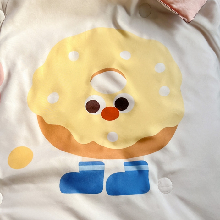 91家纺网 家纺一手货源 找家纺 海岛哥哥 2025新款水洗棉大版卡通夏被 小小甜甜圈