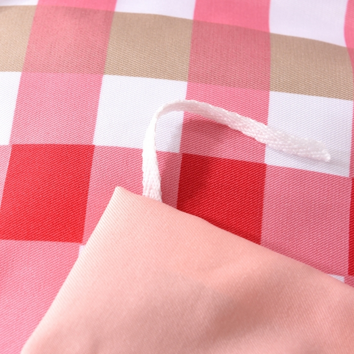 91家纺网 家纺一手货源 找家纺 百花王2025新款斜纹天丝莫代尔四件套 粉格