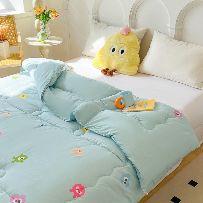 91家纺网 家纺一手货源 找家纺 百花王2025新款原棉大豆被被子被芯 小怪兽