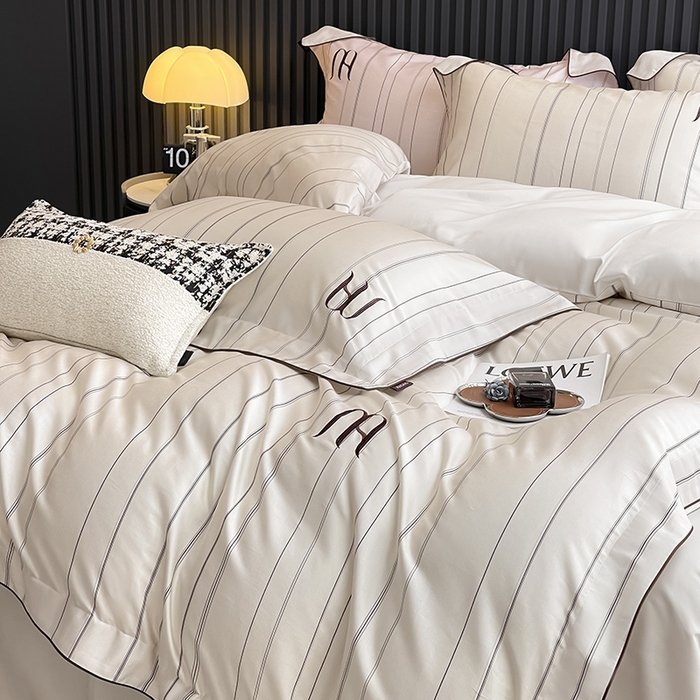 91家纺网 家纺一手货源 找家纺 （总） 2025新品A类100支天丝棉夹棉床盖床笠四件套全棉纯棉床单加厚高端数码印花长绒棉床上用品