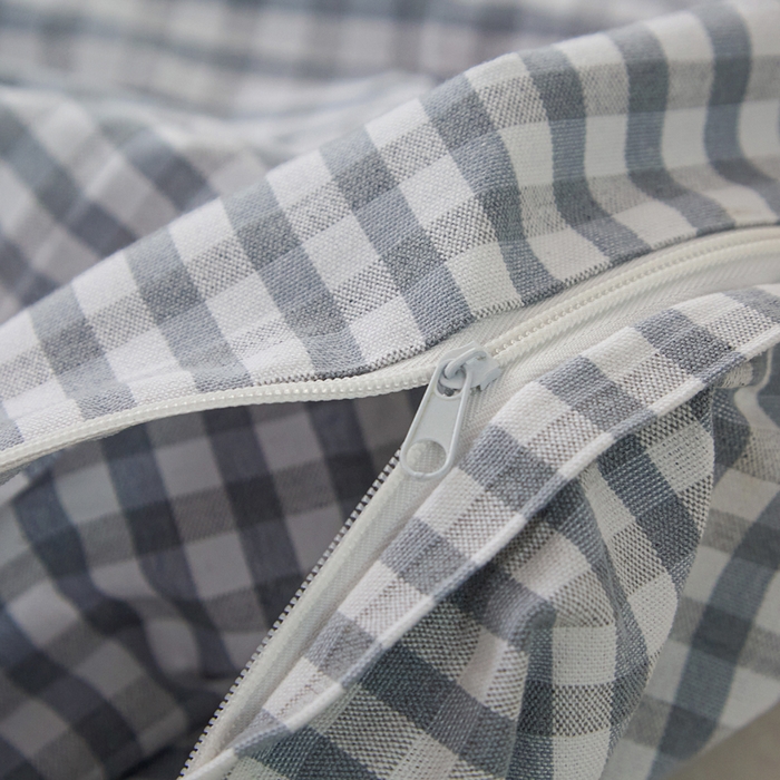 91家纺网 家纺一手货源 找家纺 金泰莱 2025新款色织老粗布四件套全棉四件套纯棉四件套 淡墨