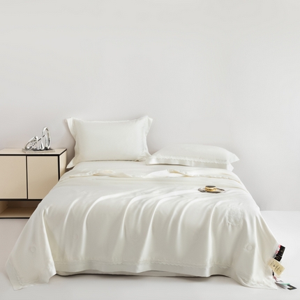桂雅居2025新款80支进口莱赛尔双丝夏被-达芙妮 象牙白