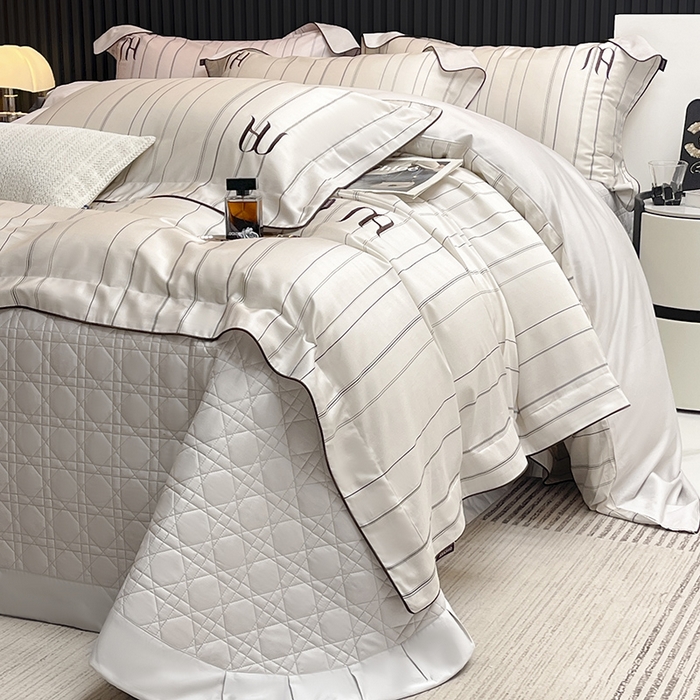 91家纺网 家纺一手货源 找家纺 （总） 2025新品A类100支天丝棉夹棉床盖床笠四件套全棉纯棉床单加厚高端数码印花长绒棉床上用品