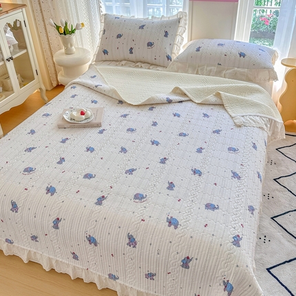 91家纺网 家纺一手货源 找家纺 （总）岚吉家纺 2025新款莫代尔印花床盖