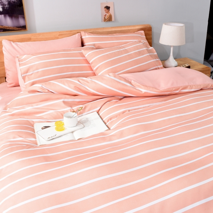 91家纺网 家纺一手货源 找家纺 百花王2025新款斜纹天丝莫代尔四件套 玉条纹