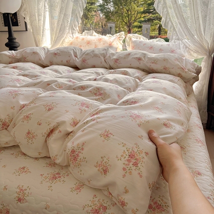 91家纺网 家纺一手货源 找家纺 （总）韩秀家纺 单被套被单超柔糯糯水洗棉被套针织双层纱被套