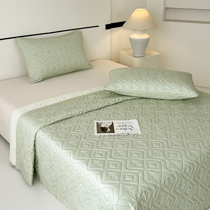 91家纺网 家纺一手货源 找家纺 （总）云雀  2025新款舒适莱赛尔天丝夹棉床盖