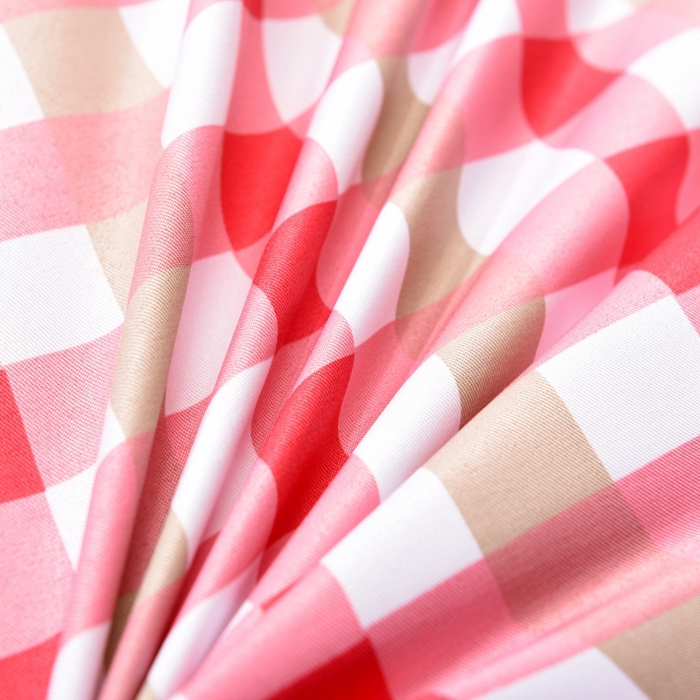 91家纺网 家纺一手货源 找家纺 百花王2025新款斜纹天丝莫代尔四件套 粉格