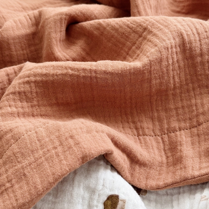 91家纺网 家纺一手货源 找家纺 BOSS 2025新款全棉纯棉皱皱纱儿童盖毯夏被  幼儿园夏被夏凉被空调被 小蘑菇