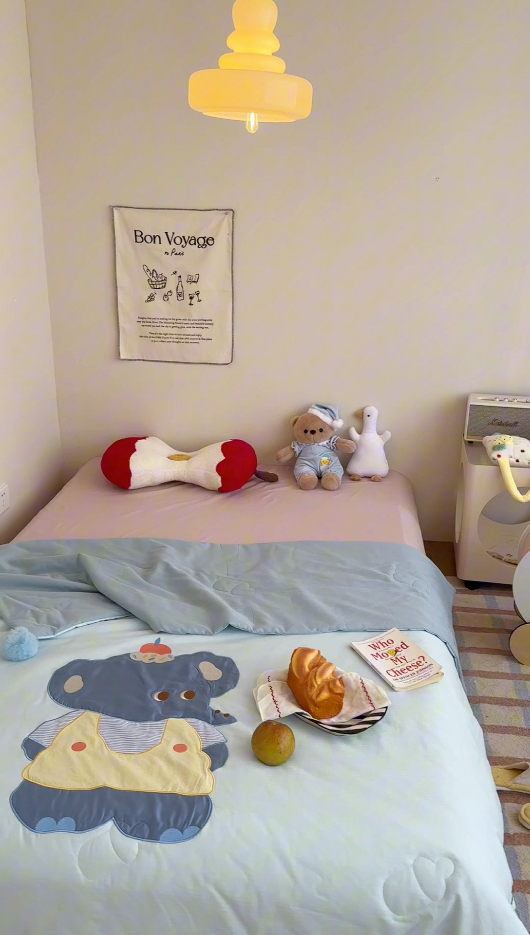 91家纺网 家纺一手货源 找家纺 喜多兔2025新款高精密人字棉贴布绣奶里奶气夏被夏凉被 蓝色奶气小象