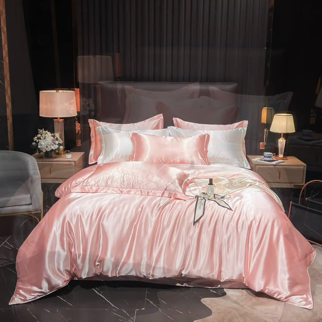 91家纺网 家纺一手货源 找家纺 【蒂梵熙家纺】被套 2025新款夏季高端轻奢丝滑裸睡丝绸被罩冰丝豹纹水洗真丝斑马印花天丝被套单品