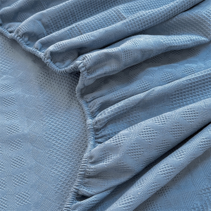 91家纺网 家纺一手货源 找家纺 （总）曼町家居 2025新款全棉华夫格床笠