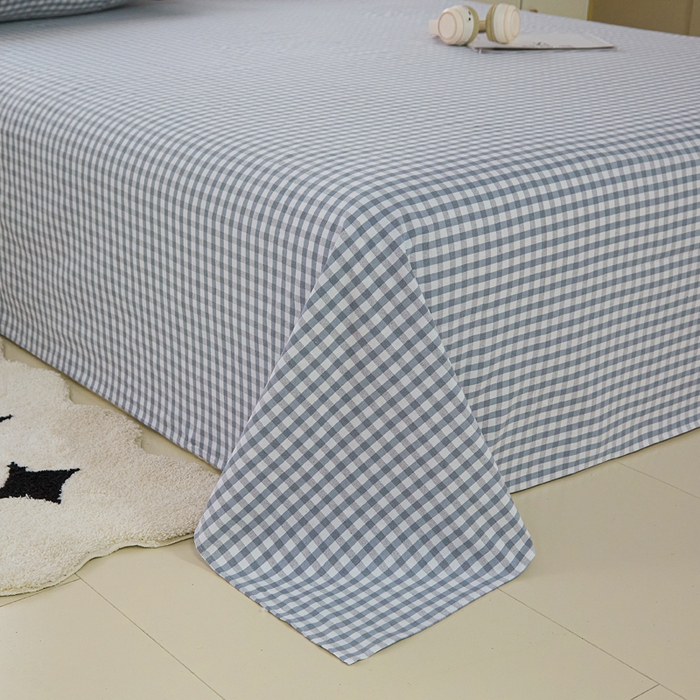 91家纺网 家纺一手货源 找家纺 金泰莱 2025新款色织老粗布四件套全棉四件套纯棉四件套 淡墨