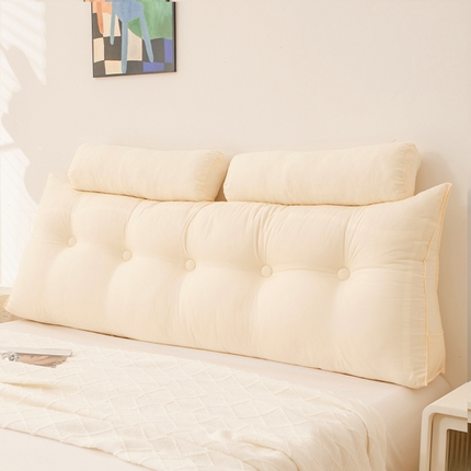 91家纺网 家纺一手货源 找家纺 （总）2025新款高级感床头大靠垫三角床上靠枕护腰榻榻米靠背浅粉沙发软包拆洗