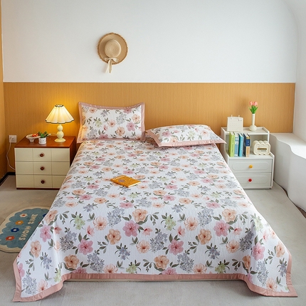 晨晨家纺2025新款双面全棉床盖款三件套 绚纱