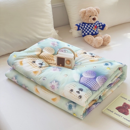 91家纺网 家纺一手货源 找家纺 （总）蓝冰家纺 2025新款凉感数码印花夏被夏凉被空调被