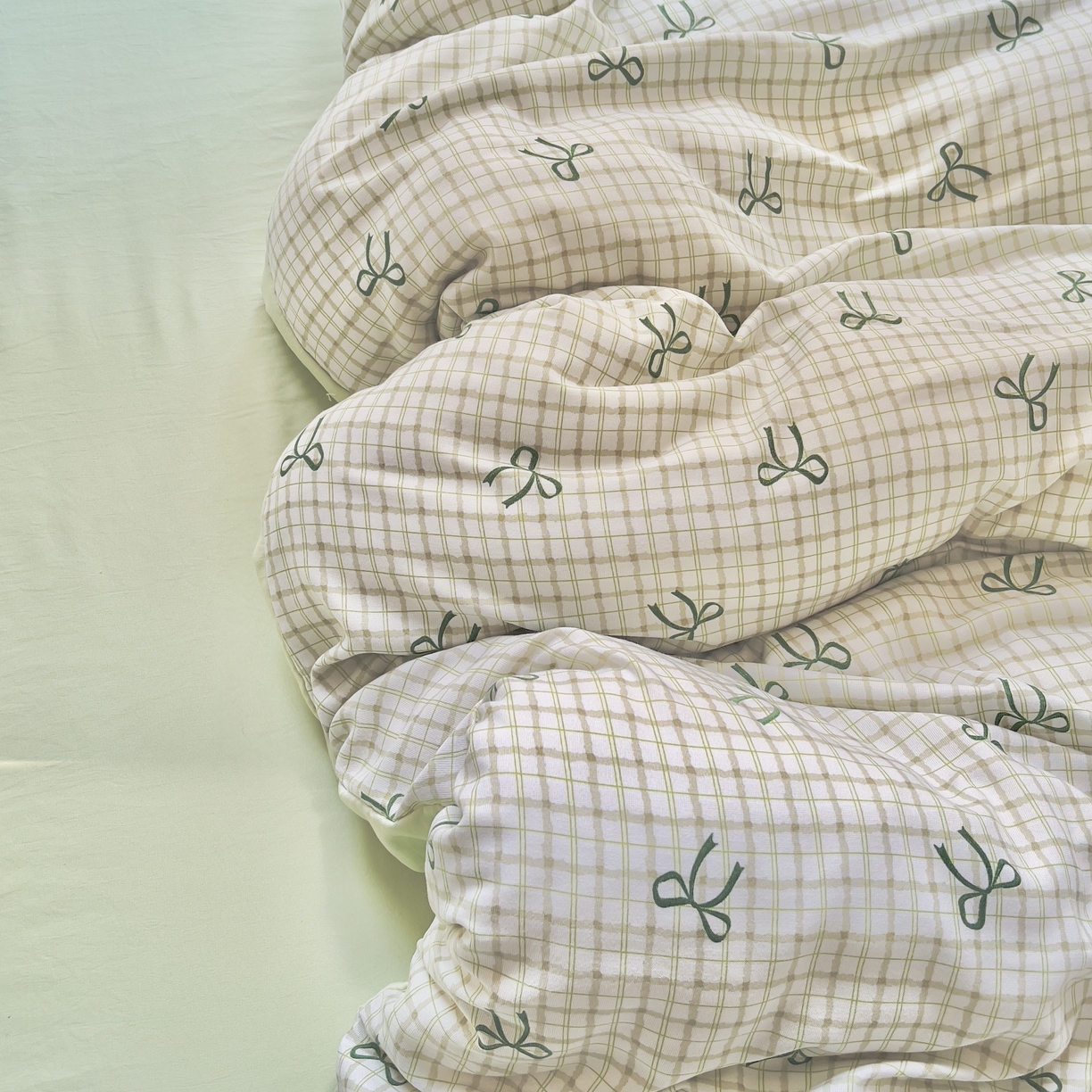 91家纺网 家纺一手货源 找家纺 南北家居 2025新款A类宝宝棉双层纱系列四件套-普通款 夏日情节