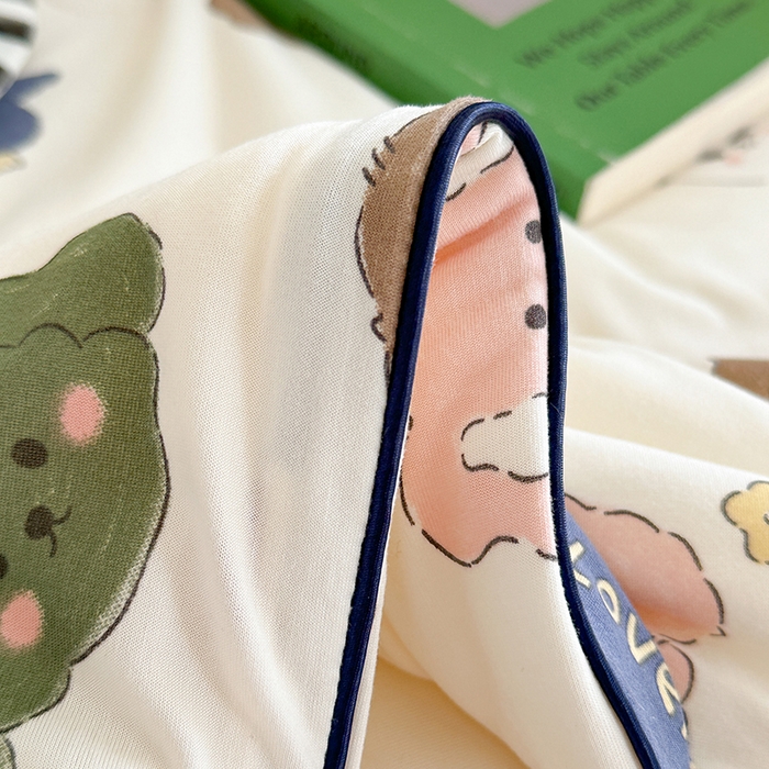 91家纺网 家纺一手货源 找家纺 麦伦家居 2025新款云柔针织棉大豆夏凉被 宠物小狗