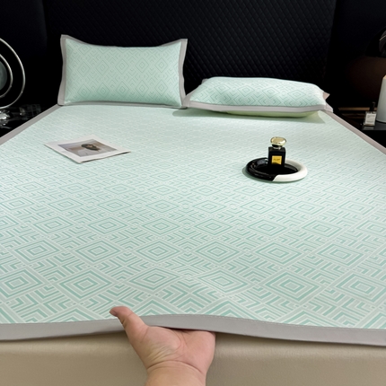 小萌虎 2025新款PE高分子凉感大提花凉席席子 轻奢