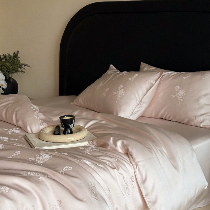 91家纺网 家纺一手货源 找家纺 （总）FORTWO2025新款60支兰精天丝浮雕提花四件套		