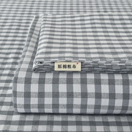 91家纺网 家纺一手货源 找家纺 （总）金泰莱 2025新款色织老粗布床单老粗布凉席三件套