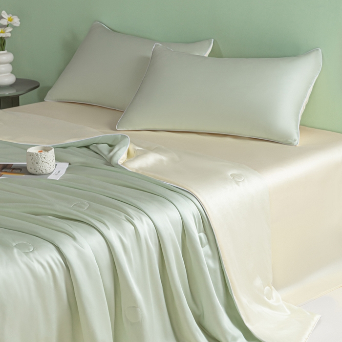 91家纺网 家纺一手货源 找家纺 （总）爱彼家纺 2025夏季新款麻绳款冰丝夏被夏凉被空调被四件套-风格二