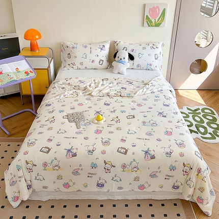 91家纺网 家纺一手货源 找家纺 （总）麦伦家居 2025新款云柔针织棉大豆夏凉被