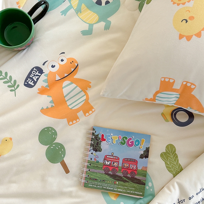 91家纺网 家纺一手货源 找家纺 麦伦家居 2025新款云柔针织棉大豆夏凉被 汽车恐龙