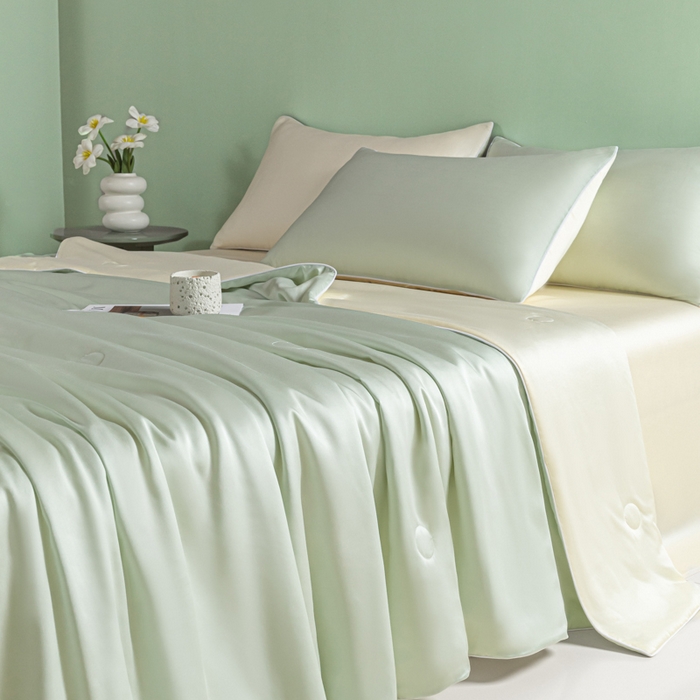 91家纺网 家纺一手货源 找家纺 （总）爱彼家纺 2025夏季新款麻绳款冰丝夏被夏凉被空调被四件套-风格二