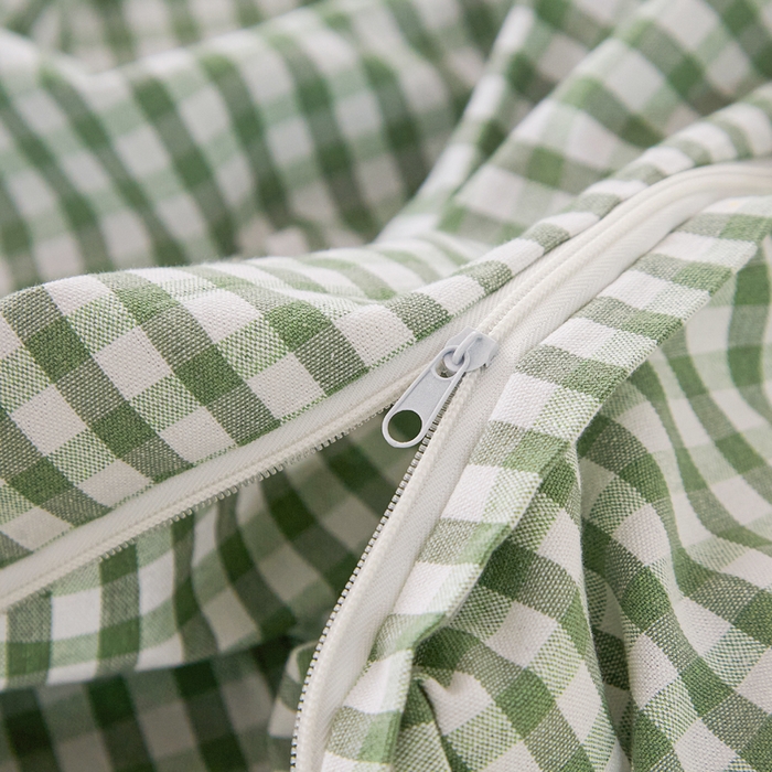 91家纺网 家纺一手货源 找家纺 金泰莱 2025新款色织老粗布四件套全棉四件套纯棉四件套 如夏