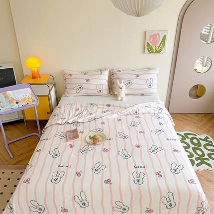 91家纺网 家纺一手货源 找家纺 （总）麦伦家居 2025新款云柔针织棉大豆夏凉被