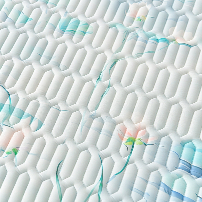 91家纺网 家纺一手货源 找家纺 畅畅家纺 2025新款夏季凉感丝印花足球花凉席夏被夏凉被空调被四件套 足球花-荷塘月色