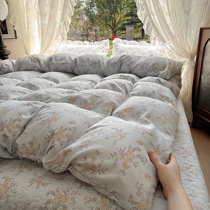 91家纺网 家纺一手货源 找家纺 （总）韩秀家纺 单被套被单超柔糯糯水洗棉被套针织双层纱被套