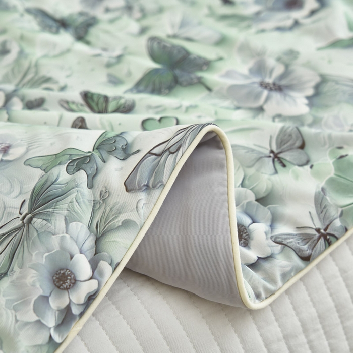 91家纺网 家纺一手货源 找家纺 子由家居 2025新款5D凉感大豆夏被 5D-蝴蝶纷飞