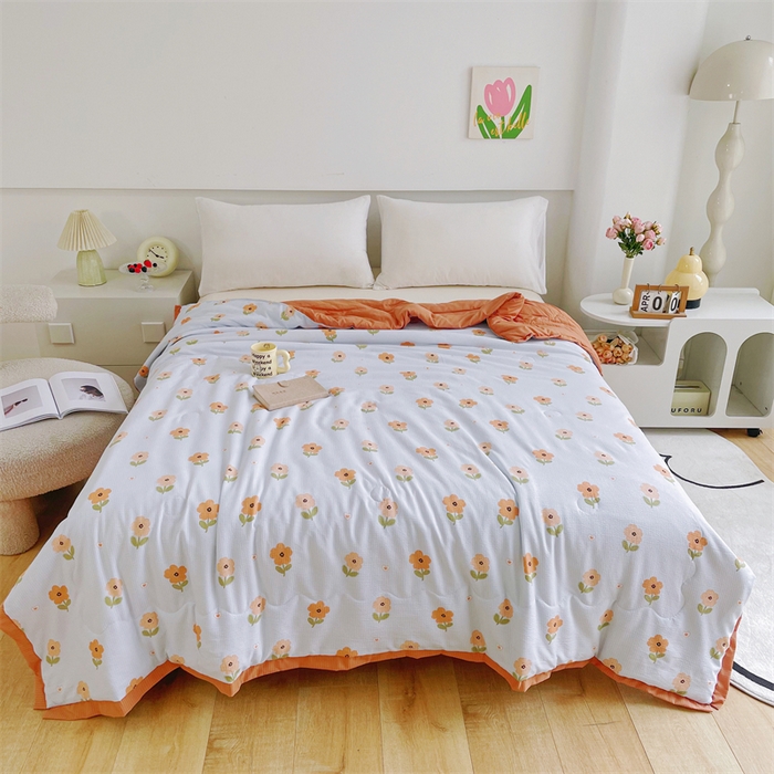 91家纺网 家纺一手货源 找家纺 南北家居 2025新款亲肤泡泡棉提花夏被 晓春