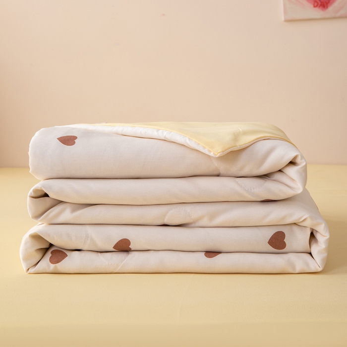 91家纺网 家纺一手货源 找家纺 南北家居 2025新款针织棉双层纱夏被四件套 钟意