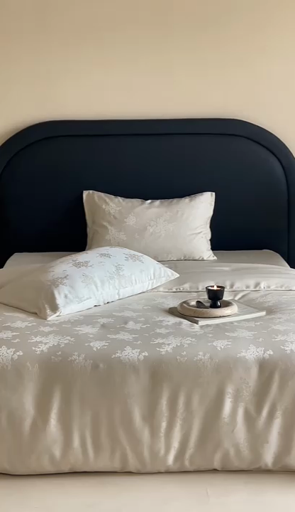 91家纺网 家纺一手货源 找家纺 FORTWO2025新款60支兰精天丝浮雕提花四件套		 仙本娜