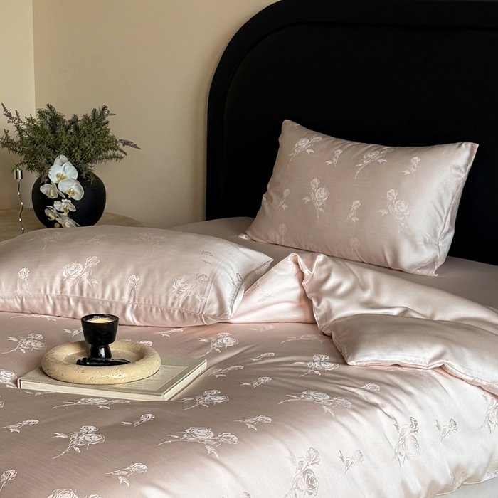 91家纺网 家纺一手货源 找家纺 （总）FORTWO2025新款60支兰精天丝浮雕提花四件套		