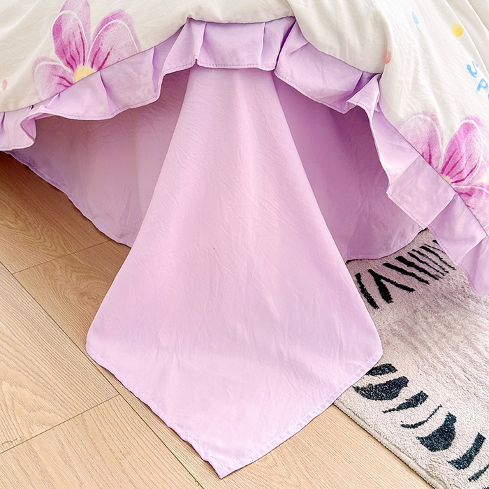 91家纺网 家纺一手货源 找家纺 佳一家纺 2025新款亲肤水洗棉四件套系列 夏日如花