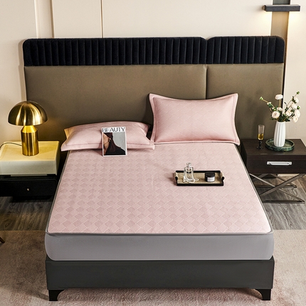 桂雅居 2025新款高科技冷凝高分子超速凉感软席三件套 樱花粉