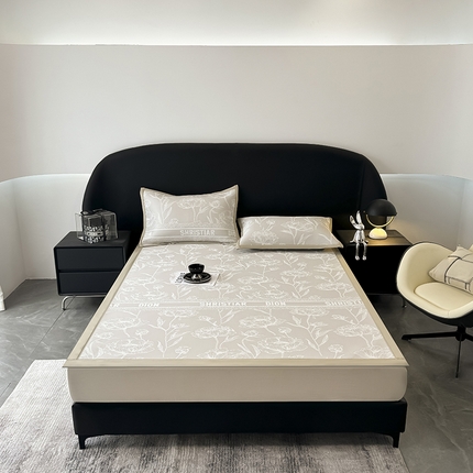 典曼家纺 2025春夏新款PE凉感提花床席床笠凉席席子 欧洛莎 床席