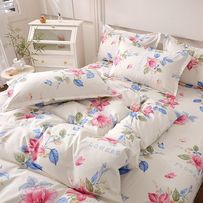 91家纺网 家纺一手货源 找家纺 北部居 2025新款加厚化纤四件套