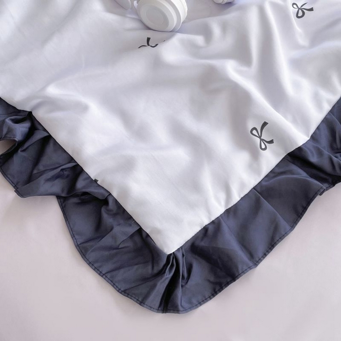 91家纺网 家纺一手货源 找家纺 绣女坊  2025新款水洗天丝夏被四件套 紫色蝴蝶结