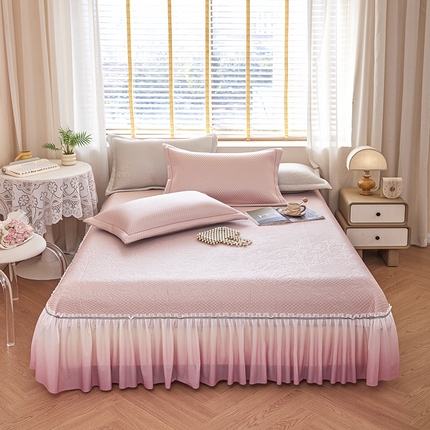 （总）桂雅居 2025春夏新款高分子凉席三件套床裙款