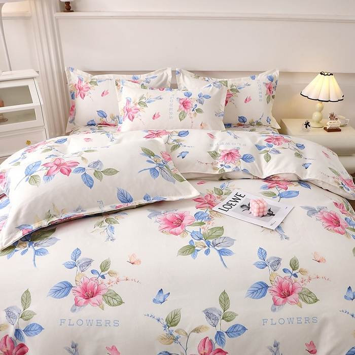 91家纺网 家纺一手货源 找家纺 北部居 2025新款加厚化纤四件套