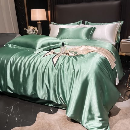 91家纺网 家纺一手货源 找家纺 【蒂梵熙家纺】被套 2025新款夏季高端轻奢丝滑裸睡丝绸被罩冰丝豹纹水洗真丝斑马印花天丝被套单品